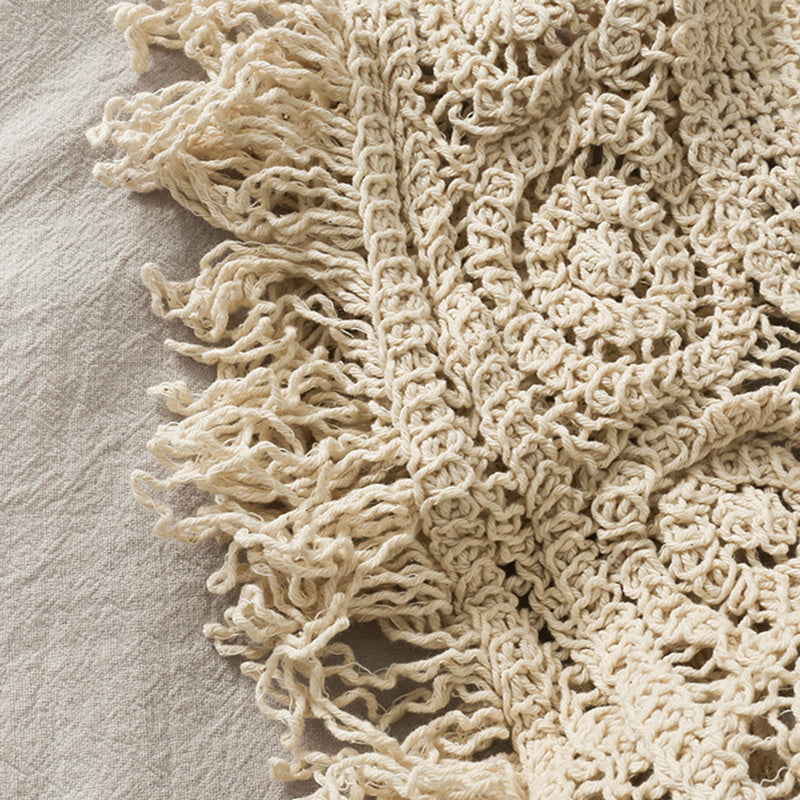 Top crochet boho con flecos