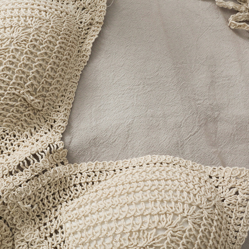 Top crochet boho con flecos