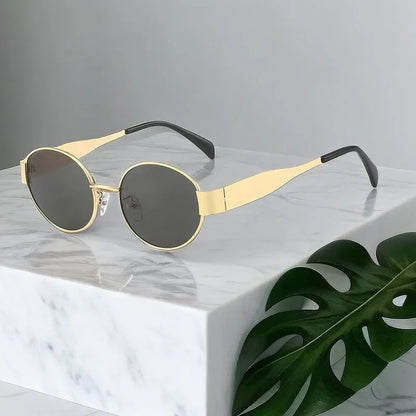 Gafas de sol mujer doradas estilo retro