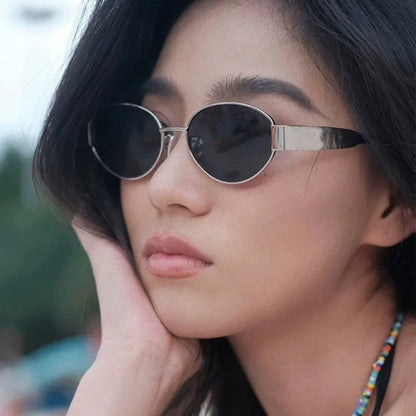 Gafas de sol mujer doradas estilo retro