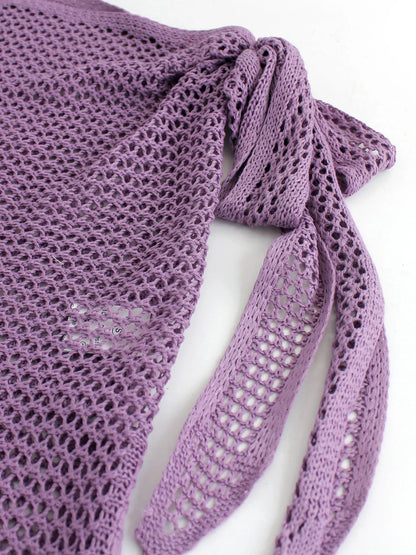 Falda corta con nudo lateral estilo playero chic y moderno