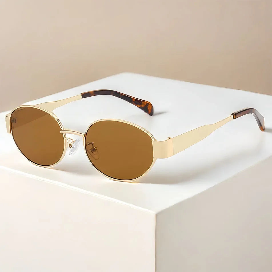 Gafas de sol mujer doradas estilo retro