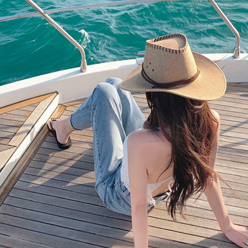 Top crochet boho con flecos