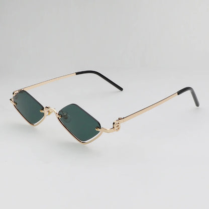Gafas de sol cat eye con montura dorada