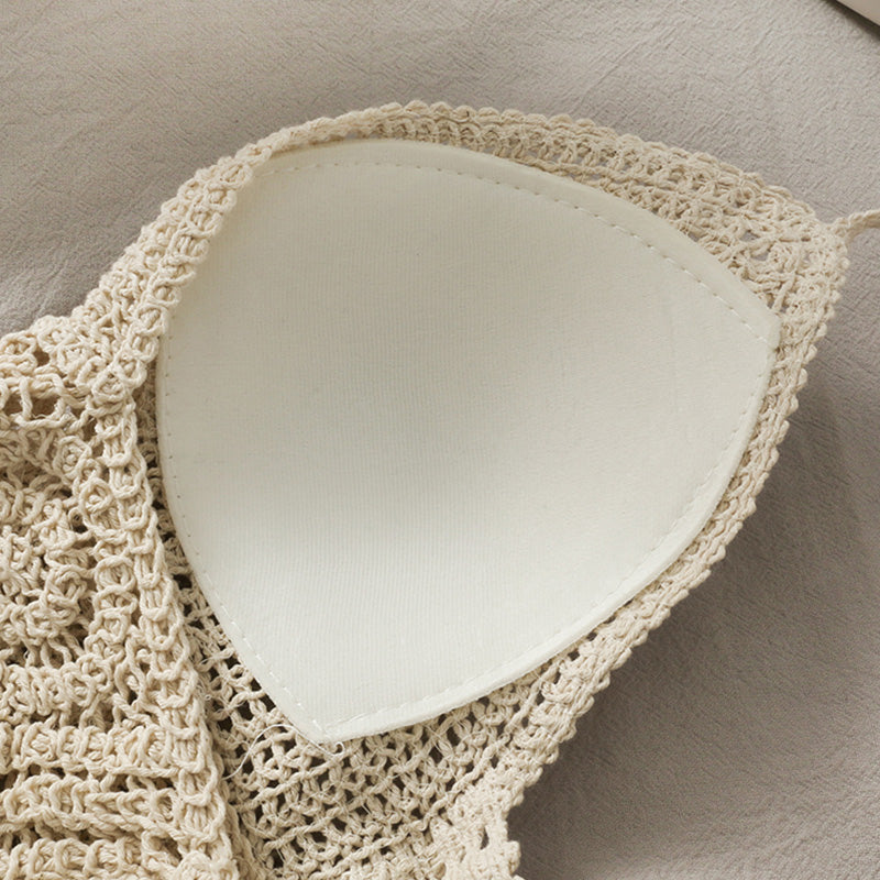 Top crochet boho con flecos