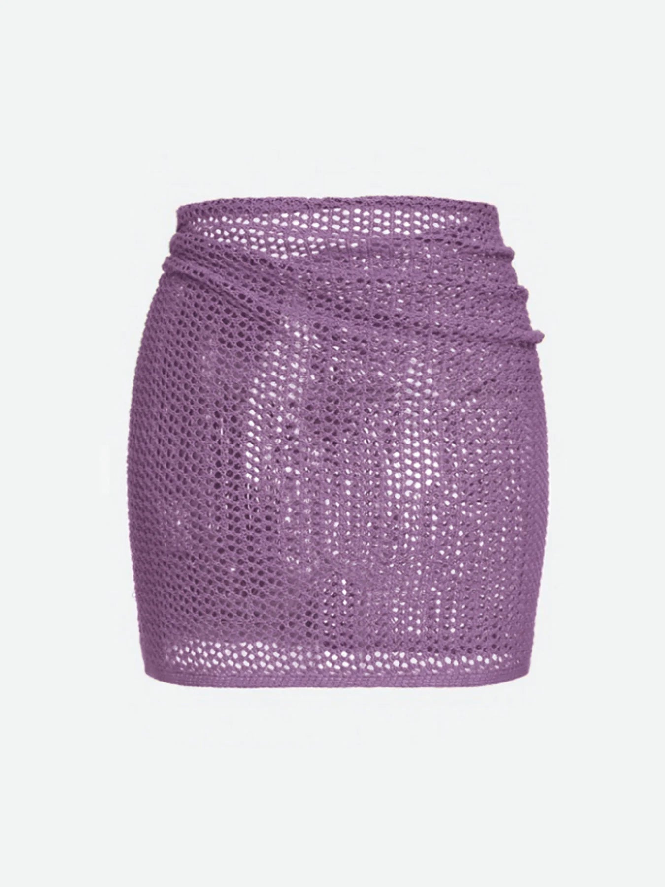 Falda corta con nudo lateral estilo playero chic y moderno