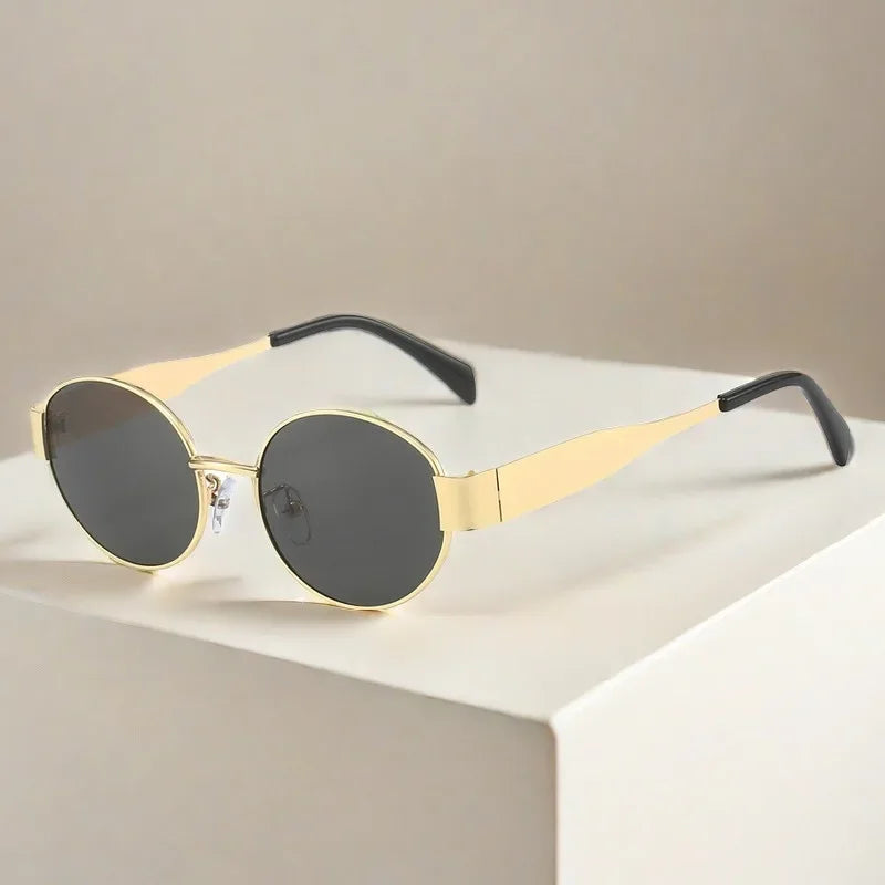 Gafas de sol mujer doradas estilo retro