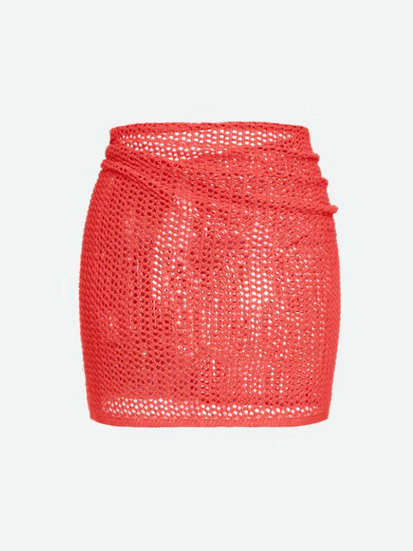 Falda corta con nudo lateral estilo playero chic y moderno
