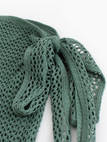 Falda corta con nudo lateral estilo playero chic y moderno